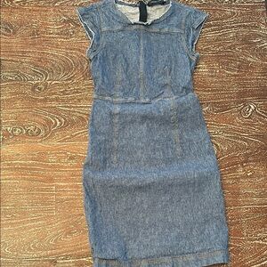 Derek Lam Blue Sheath Midi Dress for Work